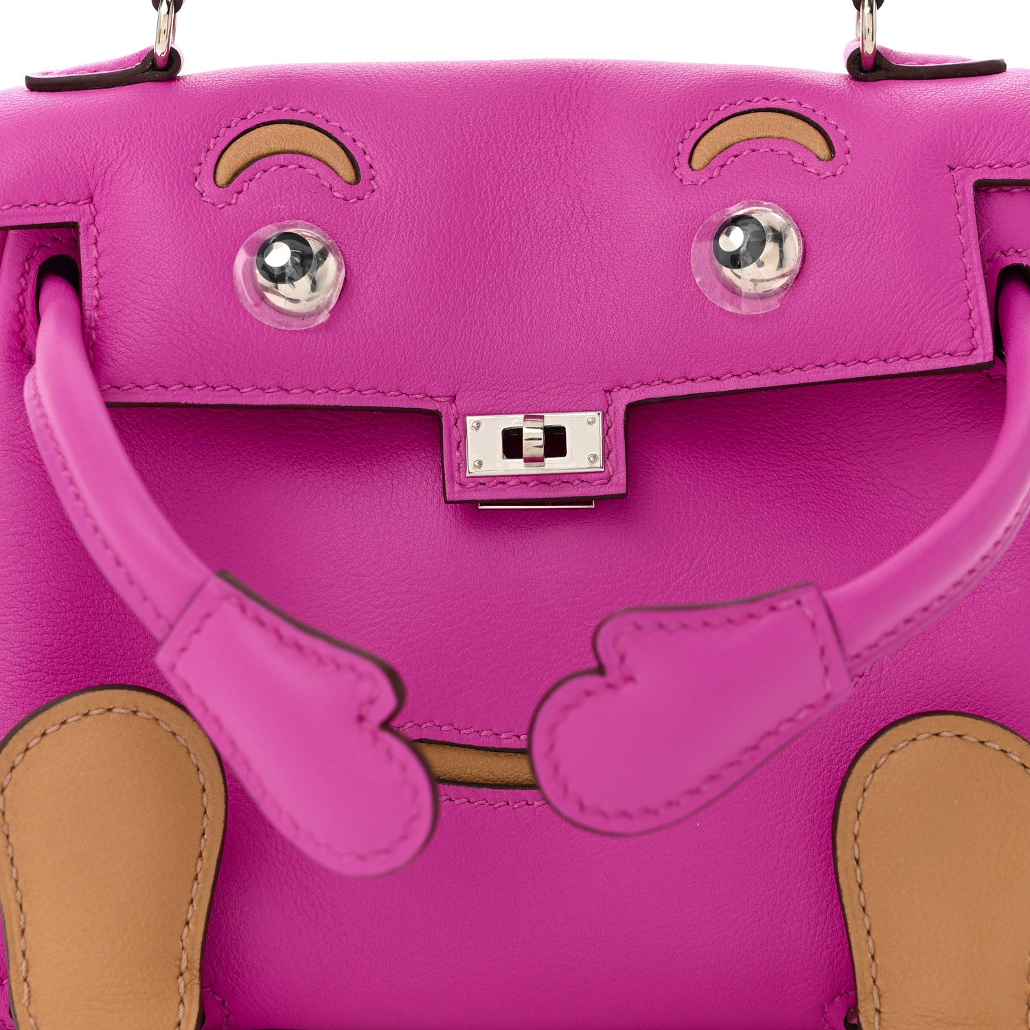 Hermes Swift Quelle Idole Kelly Doll Handbag Magnolia Biscuit 8 of 11
