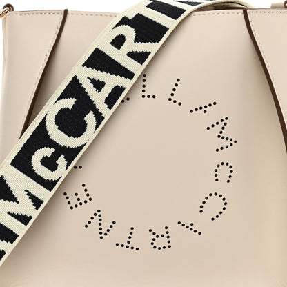 Stella McCartney Eco Alter Nappa Perforated Logo Mini Crossbody White 9 of 11