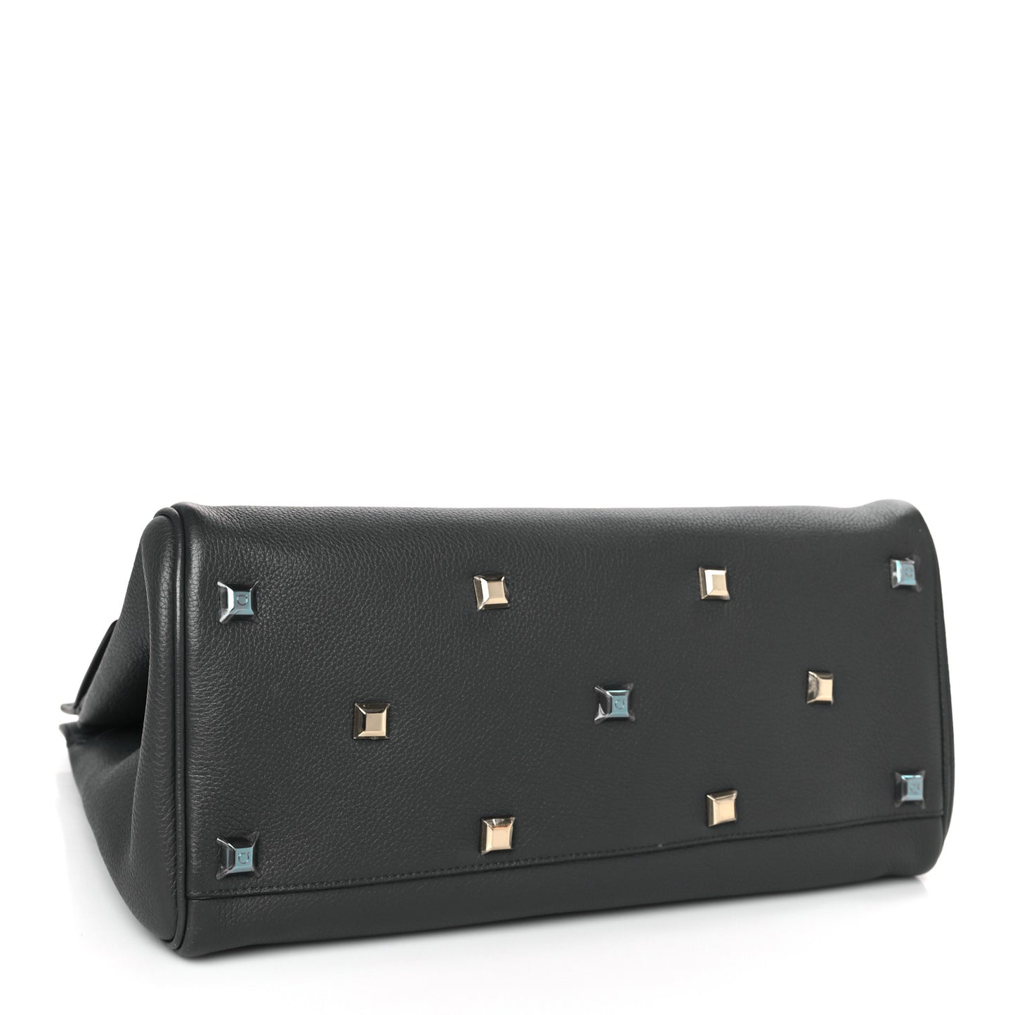 Calfskin Studio Bag Dark Grey
