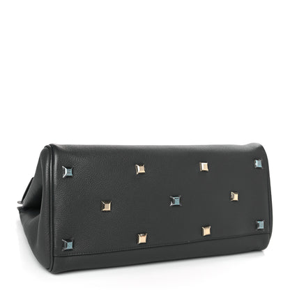 Salvatore Ferragamo Calfskin Studio Bag Dark Grey 5 of 9