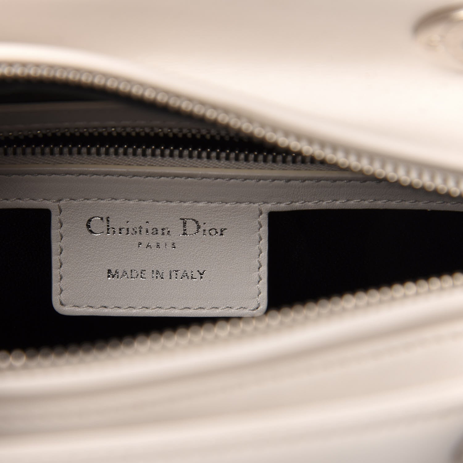 Christian Dior Smooth Calfskin Eiffel Tower Embroidered Medium Lady Dior White Multicolor 5 of 10