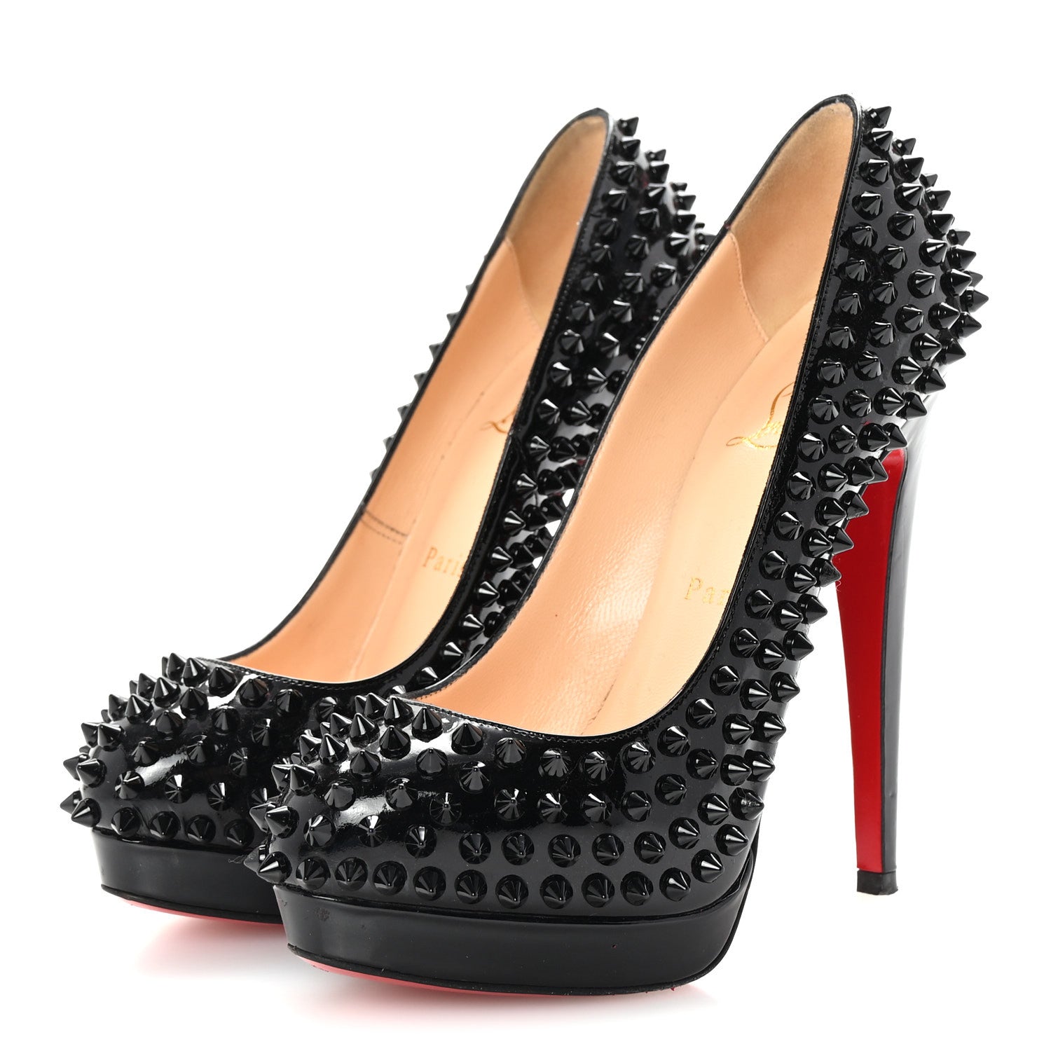 Christian Louboutin Patent Alti Spikes 160 Pumps 36.5 Black 4 of 8