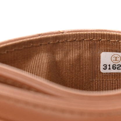 Chanel Lambskin Quilted Chanel 19 Card Holder Brown 8 of 10