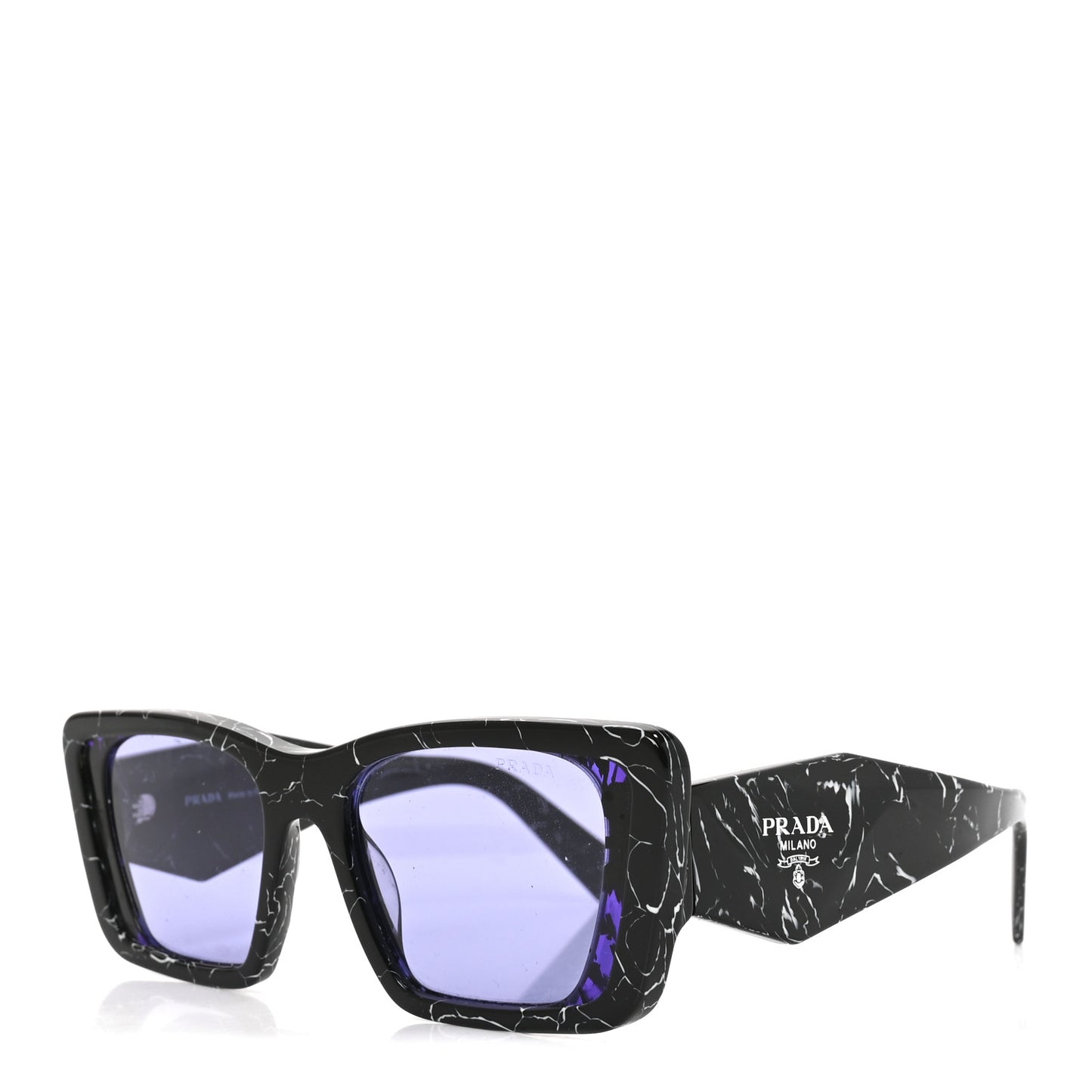 Acetate Symbole Sunglasses SPR 08Y Black Marble