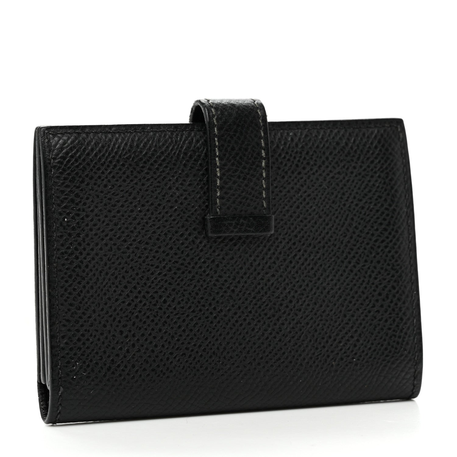 Hermes Epsom Bearn Card Holder Wallet Black 3 of 6