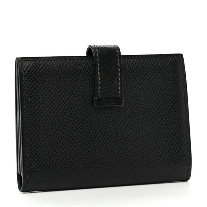 Hermes Epsom Bearn Card Holder Wallet Black 3 of 6