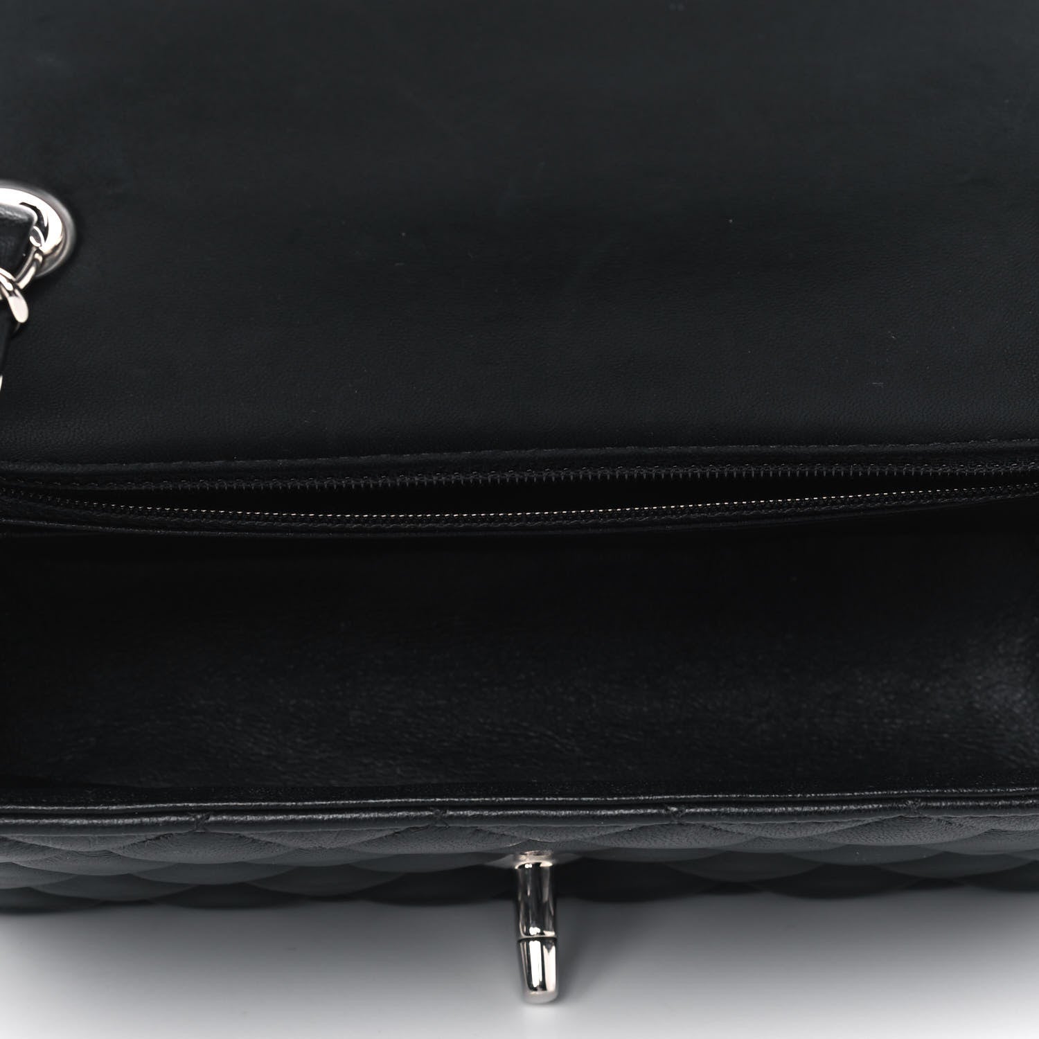 Chanel Lambskin Quilted Mini Rectangular Flap Black 4 of 4