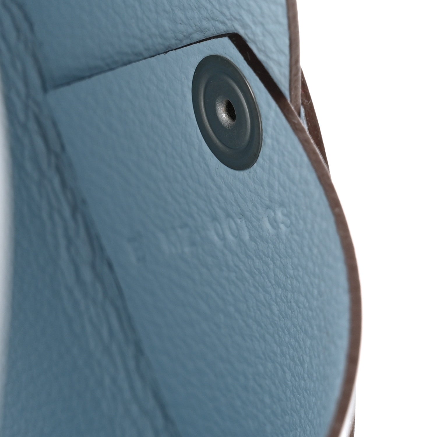 Hermes Swift Printed Cowboy Calvi Card Case Bleu Brume 7 of 8