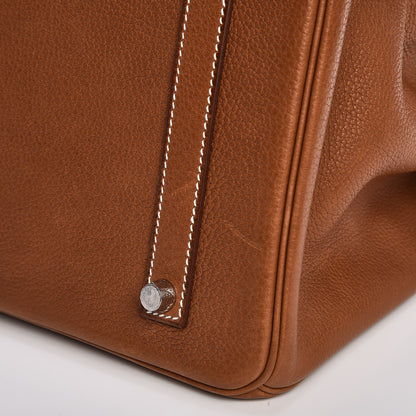 Hermes Natural Barenia Faubourg Birkin 35 Fauve 31 of 38