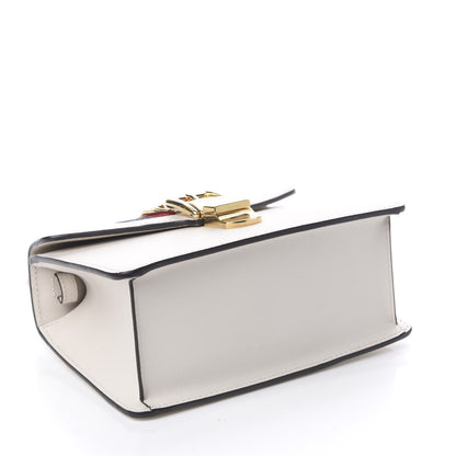 Gucci Calfskin Mini Sylvie Top Handle Bag White 4 of 12