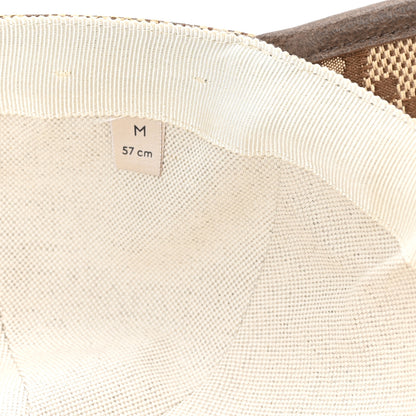Gucci Monogram Jumbo GG Baseball Hat M 57 Camel Ebony 9 of 9