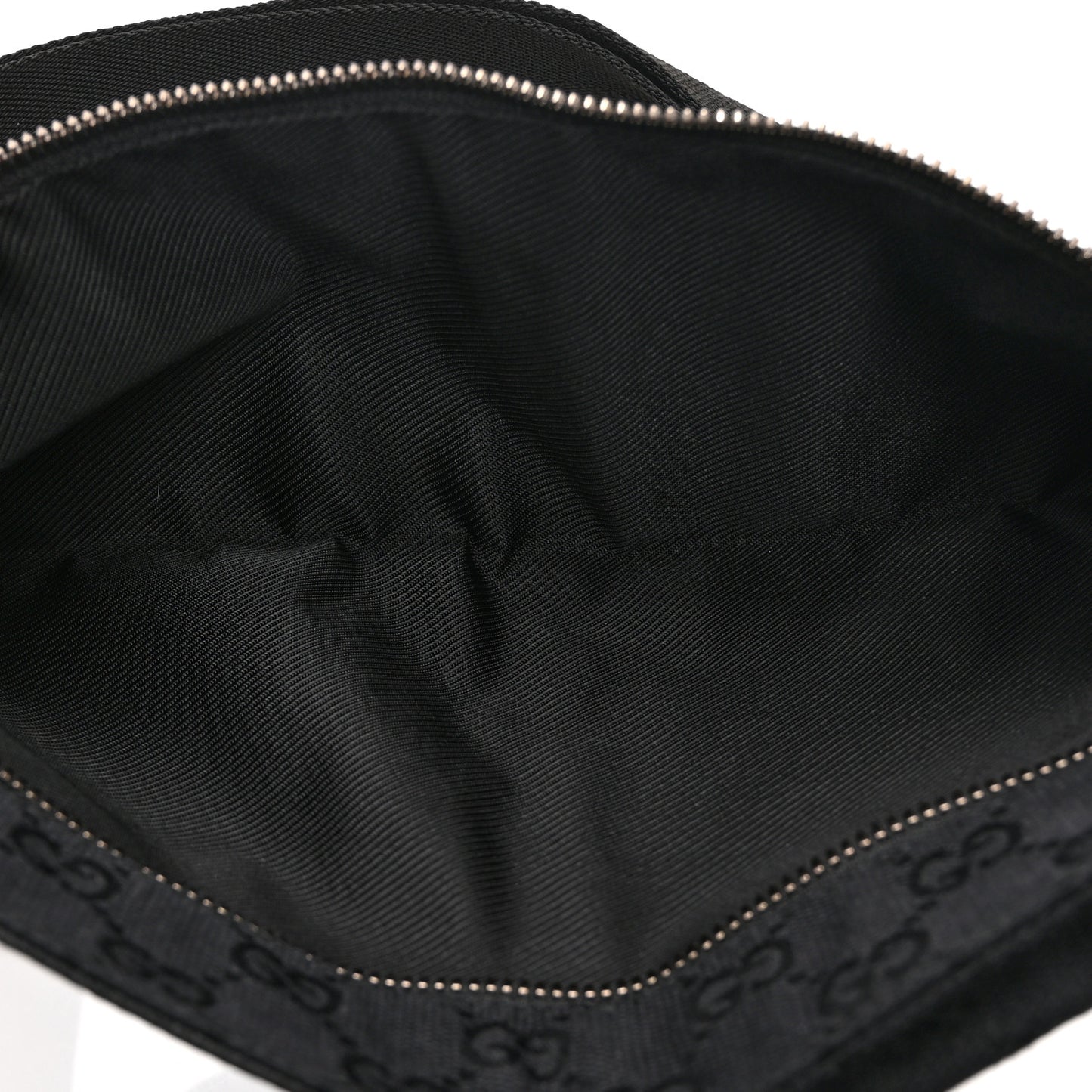 GG Monogram Double Pocket Belt Bag Black