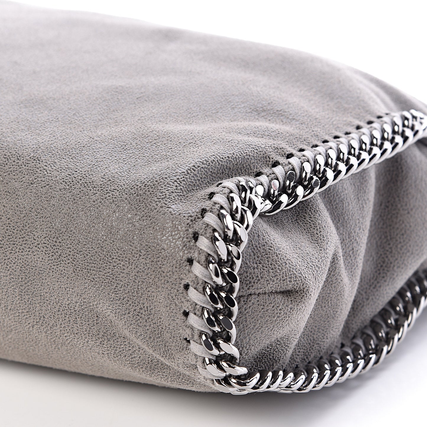 Shaggy Deer Falabella Fold Over Tote Grey