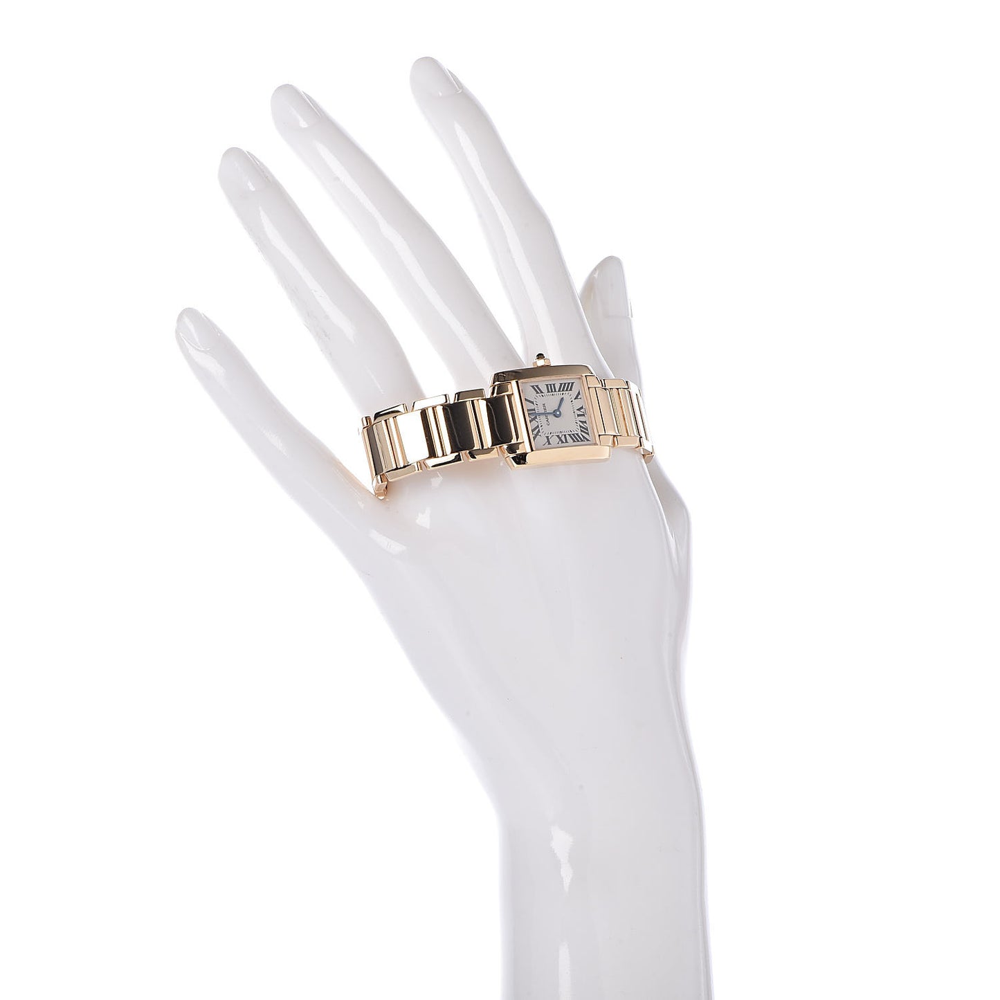 18K Yellow Gold 20mm Tank Francaise Quartz Watch