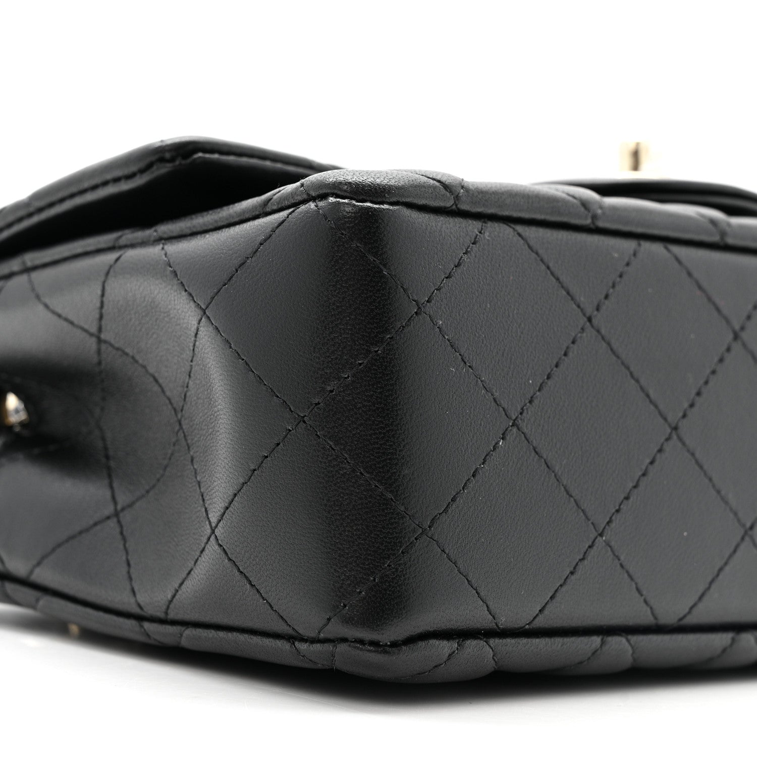Chanel Lambskin Quilted Mini Rectangular Flap Black 9 of 11