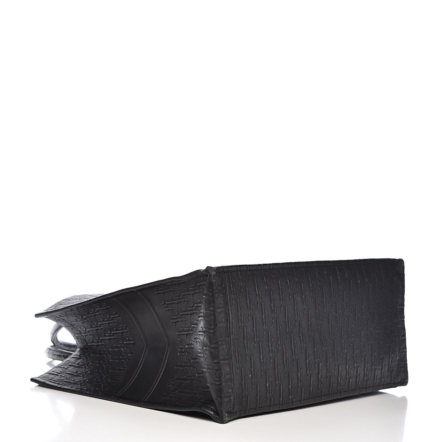 Christian Dior Oblique Calfskin Embossed Book Tote Black 4 of 12