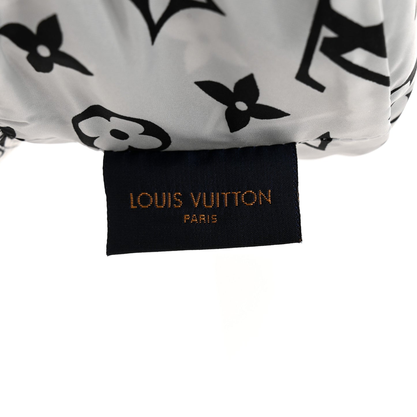Nylon Monogram Reversible Bob Bucket Hat S Black White