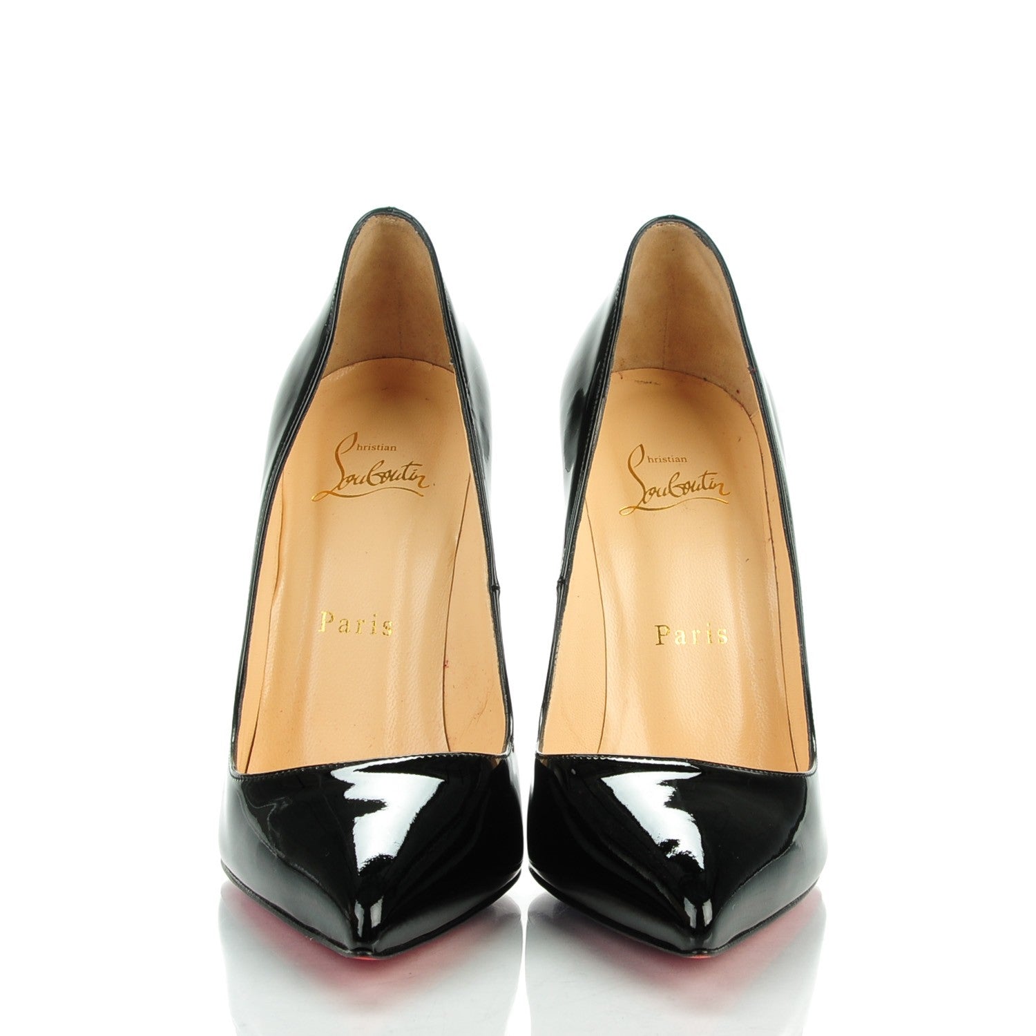 Christian Louboutin Patent Pigalle 120 Pumps 38 Black 2 of 9