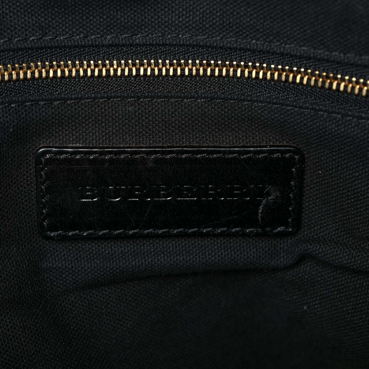 Burberry Bridle Calfskin House Check Small Orchard Bowling Bag Black 6 of 9