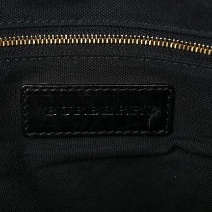 Burberry Bridle Calfskin House Check Small Orchard Bowling Bag Black 6 of 9