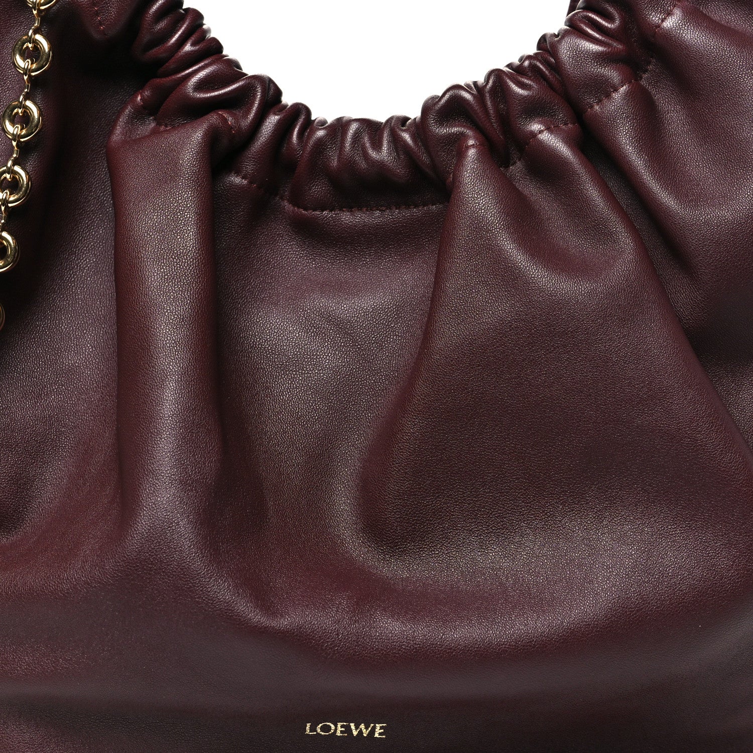 Loewe Buttery Nappa Lambskin Medium Squeeze Bag Dark Burgundy 7 of 9