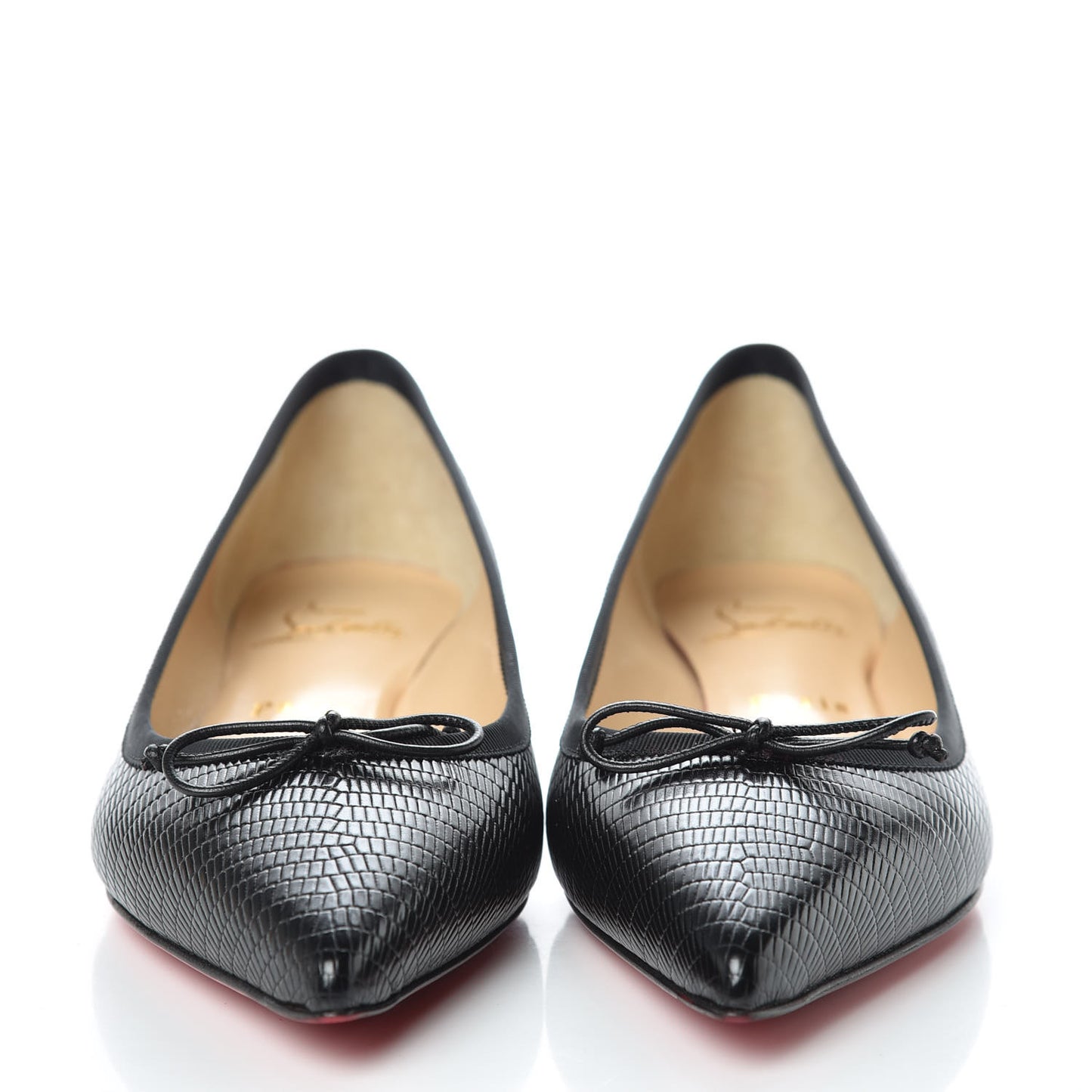 Nappa Spiked Hall Flats 36.5 Black