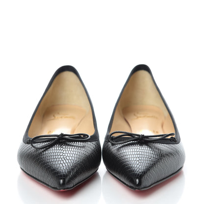 Christian Louboutin Nappa Spiked Hall Flats 36.5 Black 2 of 8