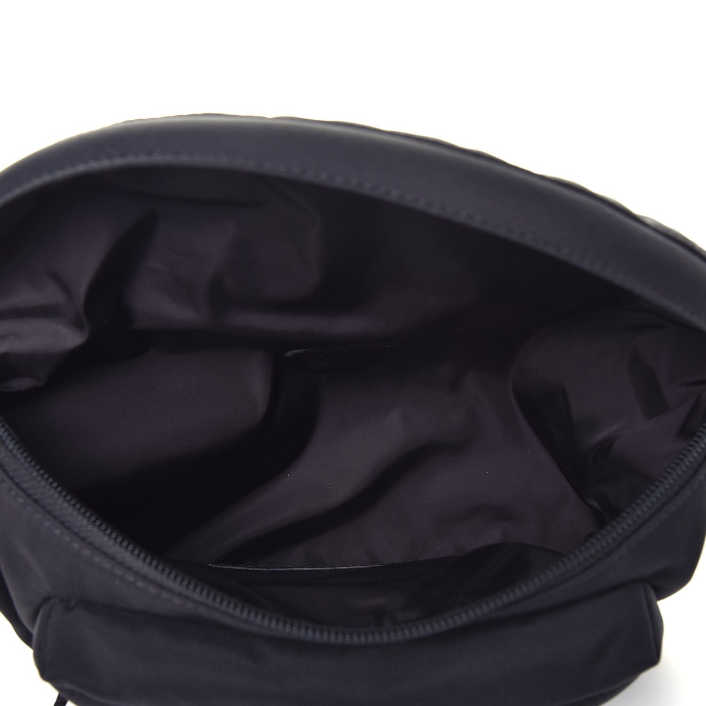 Recycled Sport Nylon Logo Embroidered Wheel Beltpack Black