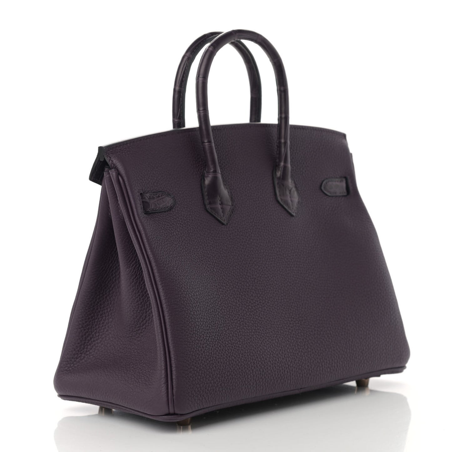 Togo Matte Alligator Birkin Touch 25 Raisin