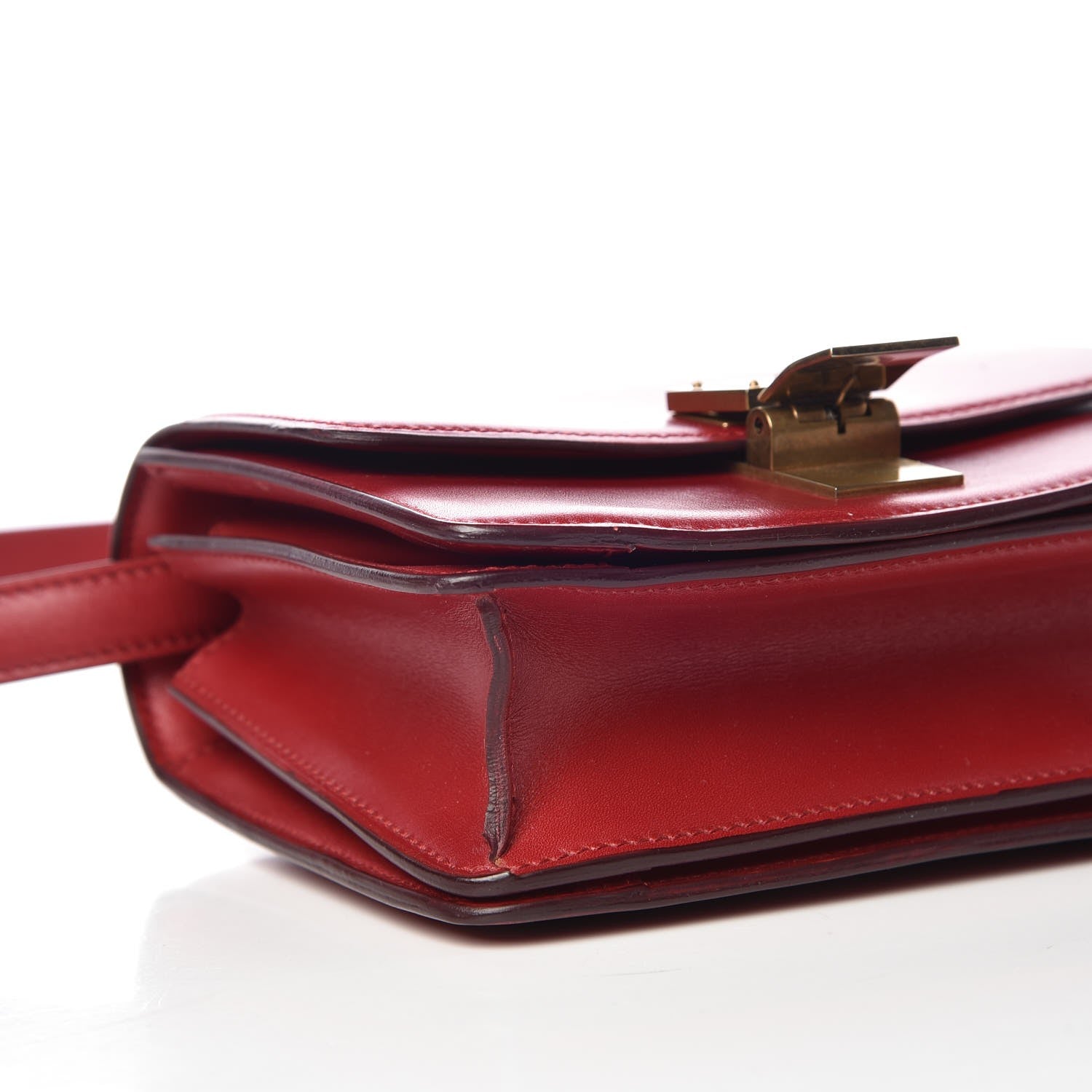 Celine Smooth Calfskin Small Classic Box Flap Bag Red 15 of 26