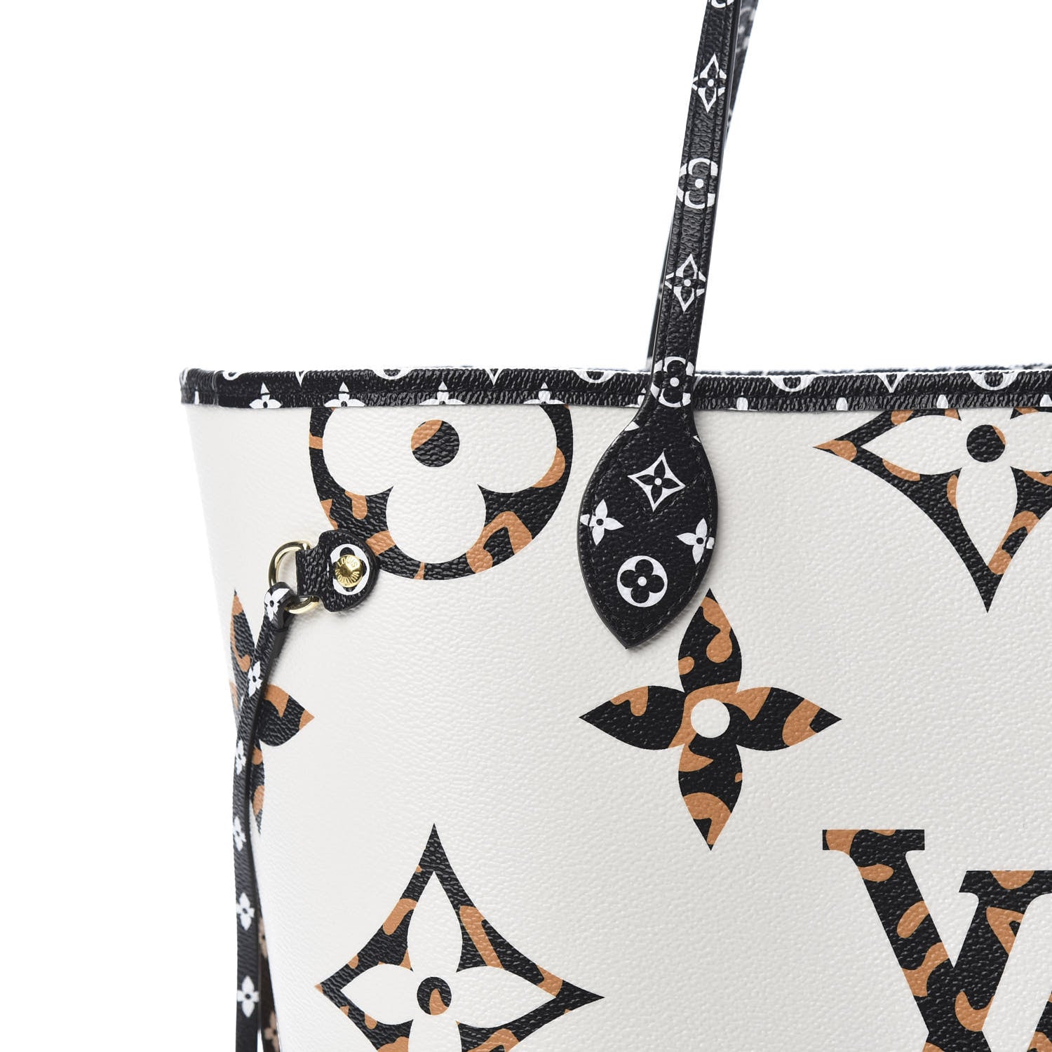 Louis Vuitton Monogram Giant Jungle Neverfull MM Ivory 8 of 10