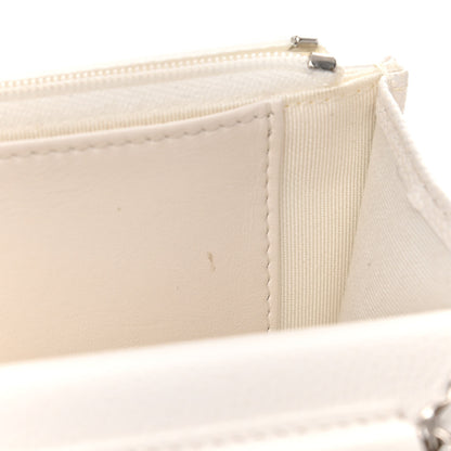 Chanel Caviar Quilted Wallet On Chain WOC White 12 of 14