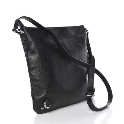 Gucci Calfskin Horsebit Embossed Abbey Messenger Dark Brown 3 of 13
