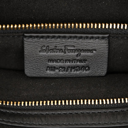Salvatore Ferragamo Calfskin Studio Tote Black 9 of 14