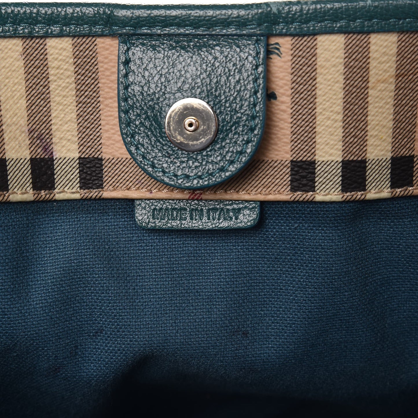 Haymarket Check Small Canterbury Tote Aqua Green