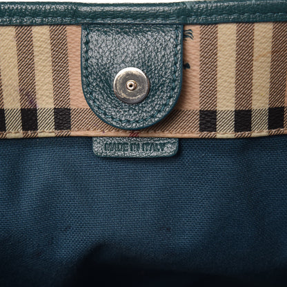 Burberry Haymarket Check Small Canterbury Tote Aqua Green 6 of 18