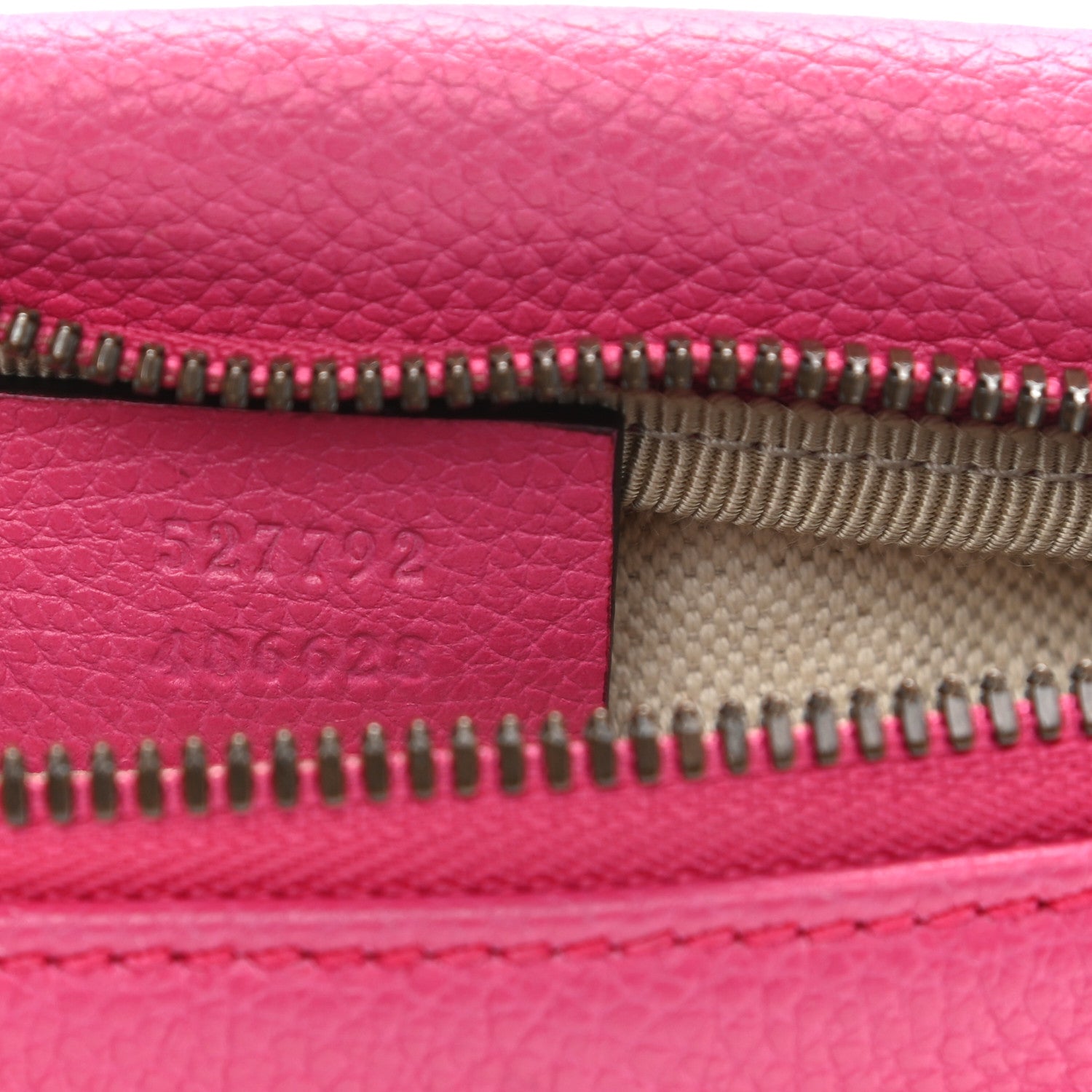 Gucci Grained Calfskin Small Logo Belt Bag Box Pink Green 7 of 10
