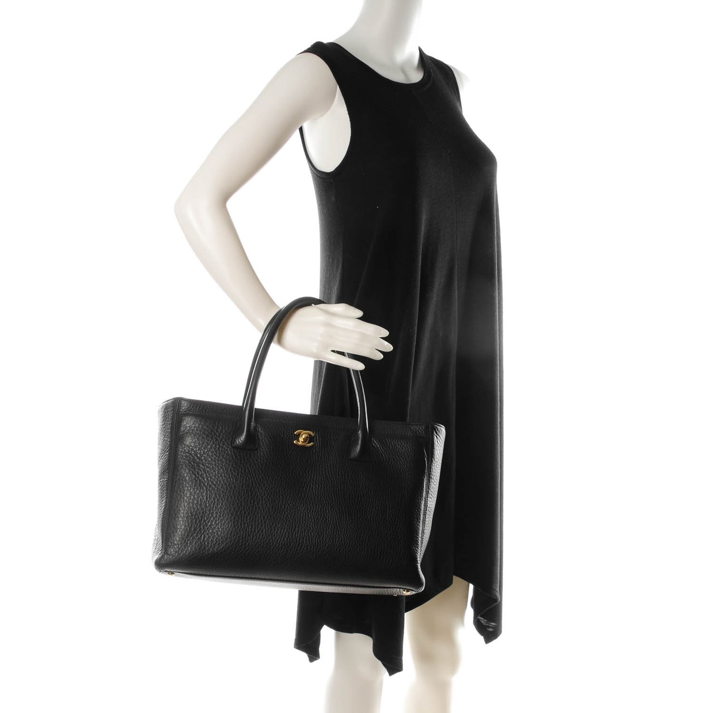 Deerskin Cerf Executive Shopper Tote Black