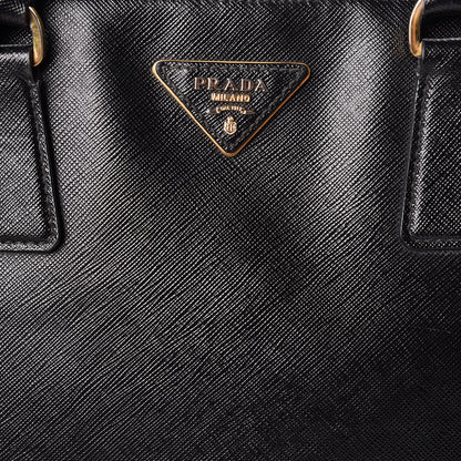 Prada Saffiano Medium Galleria Double Zip Tote Black 12 of 29