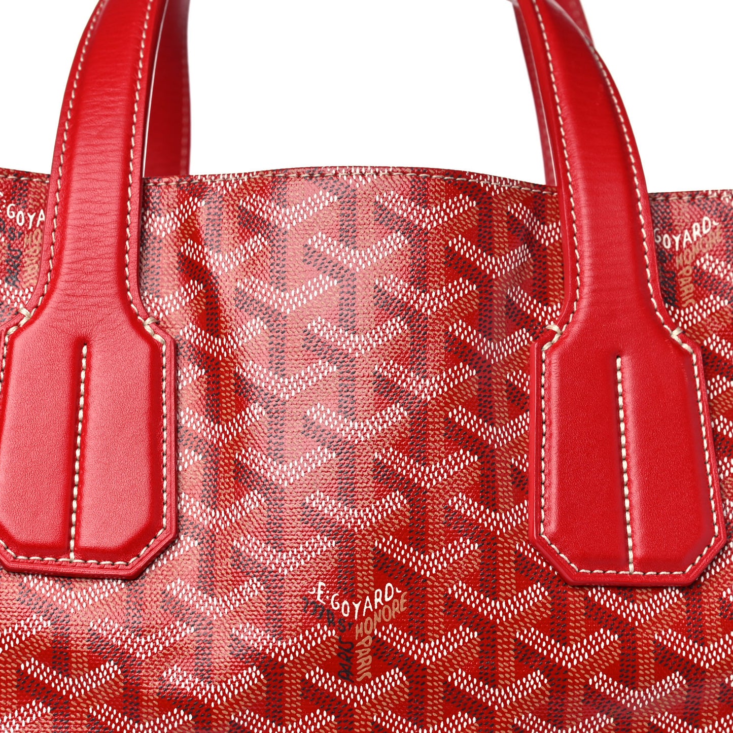 Goyardine Voltaire Tote Red