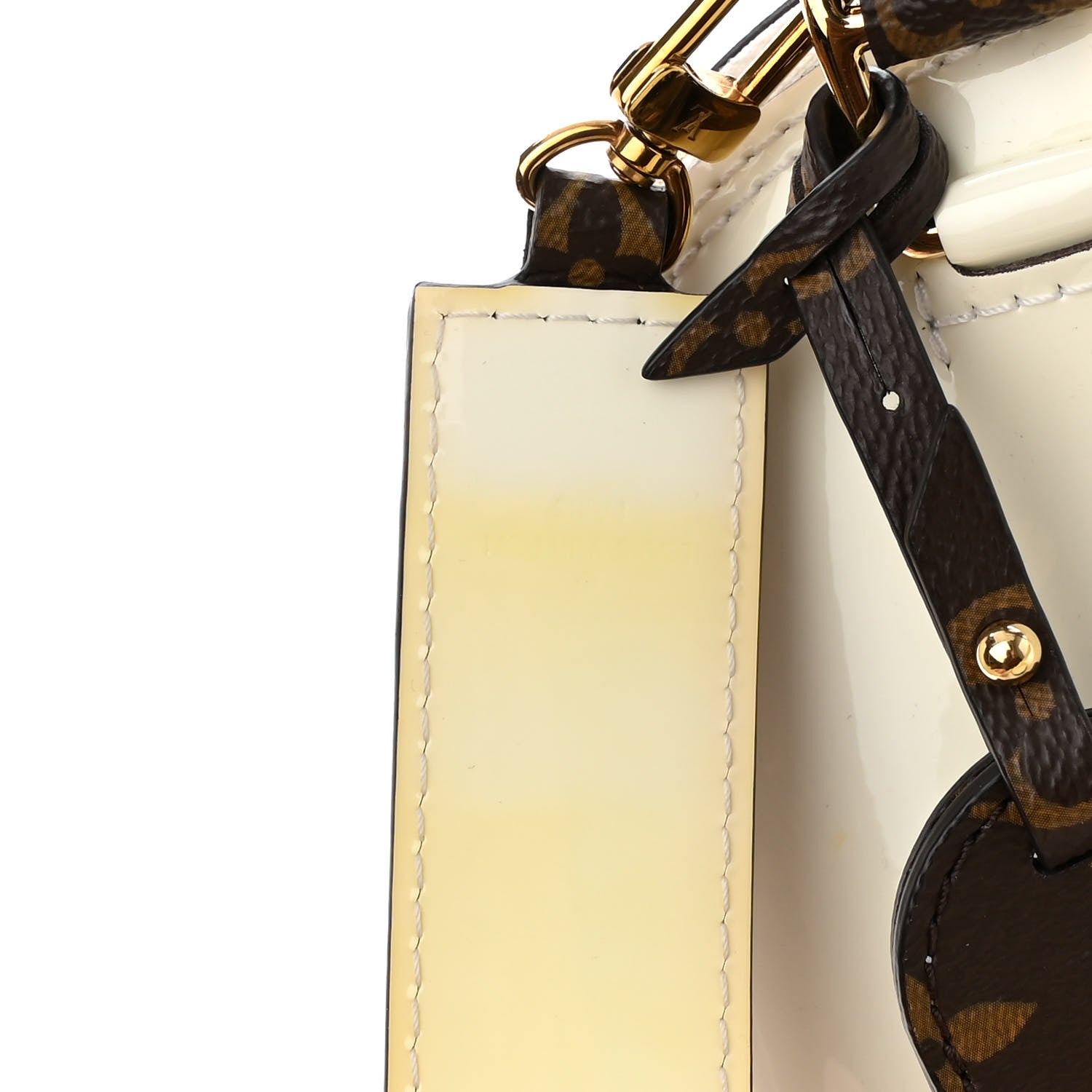 Louis Vuitton Patent Monogram Alma BB White 11 of 13