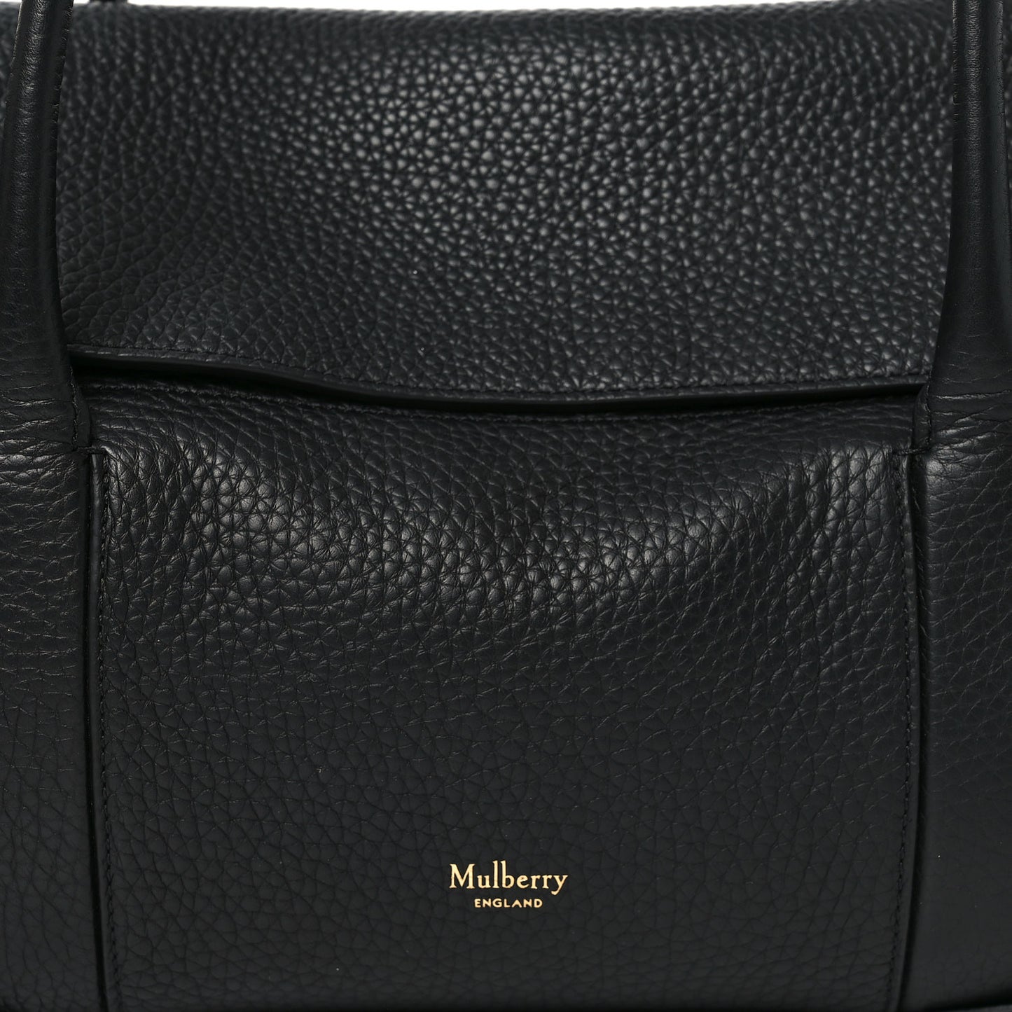 Heavy Grain Small Soft Bayswater Satchel Black