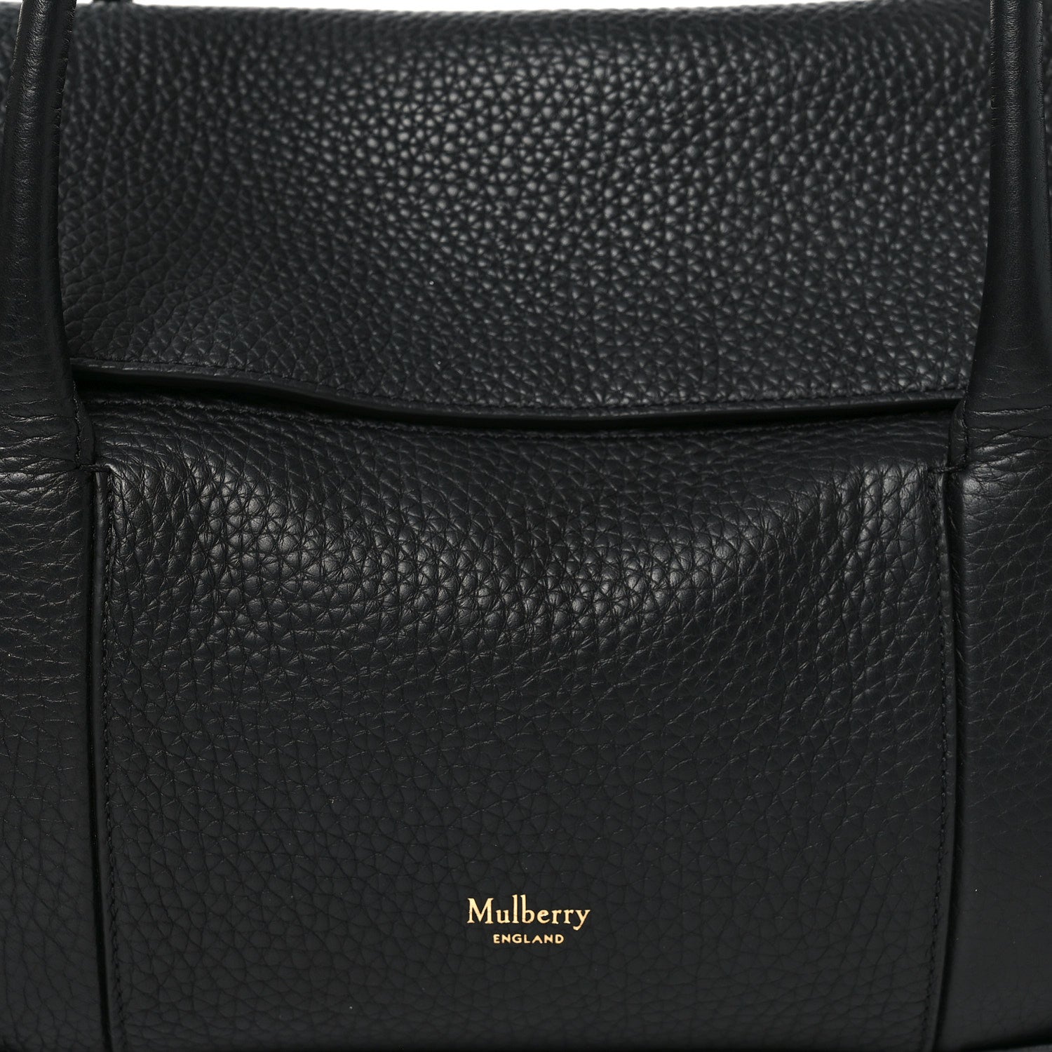 Mulberry Heavy Grain Small Soft Bayswater Satchel Black 6 of 8