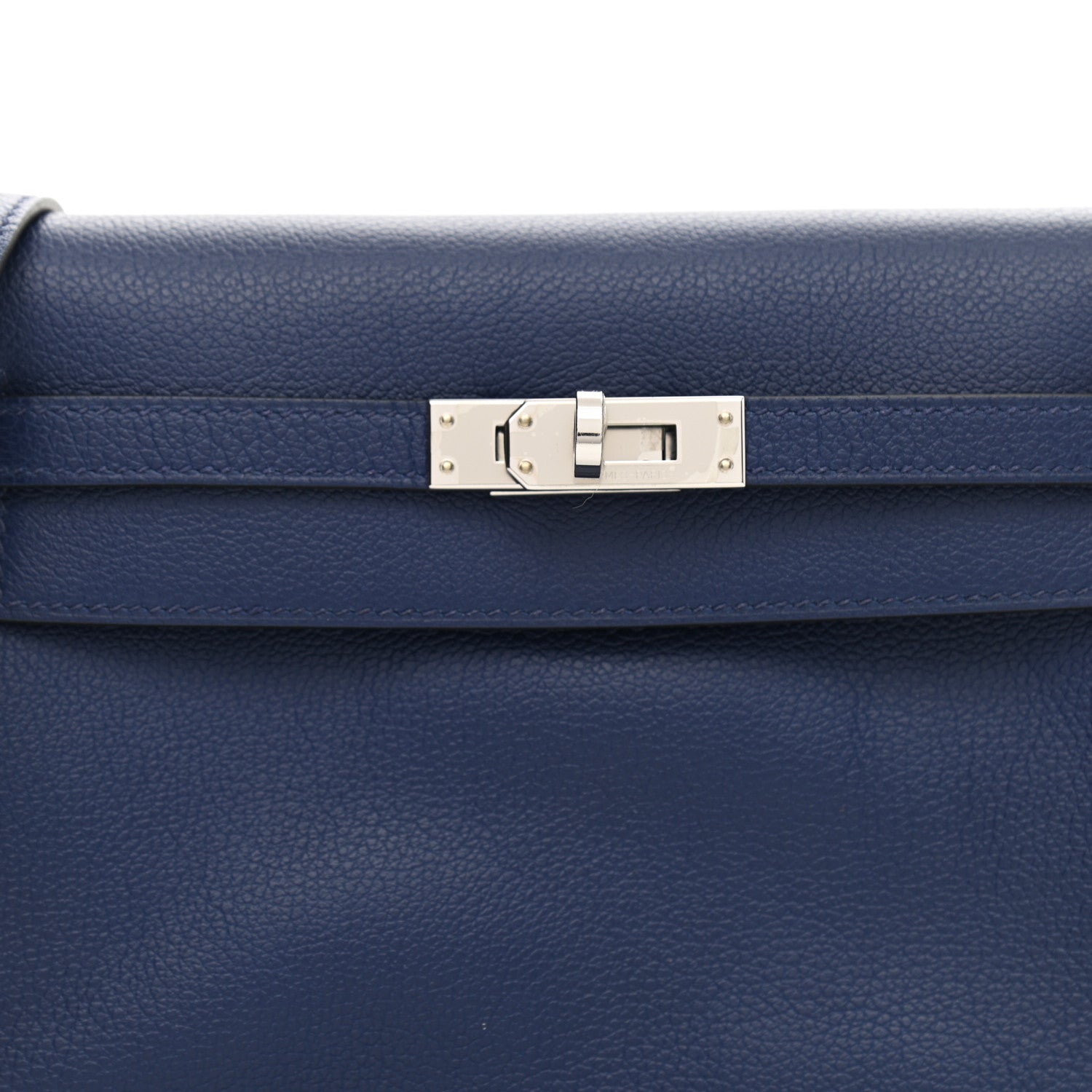 Hermes Evercolor Verso Kelly Danse II Belt Bag Bleu Saphir Bleu France 7 of 9