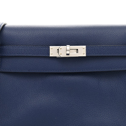 Hermes Evercolor Verso Kelly Danse II Belt Bag Bleu Saphir Bleu France 7 of 9