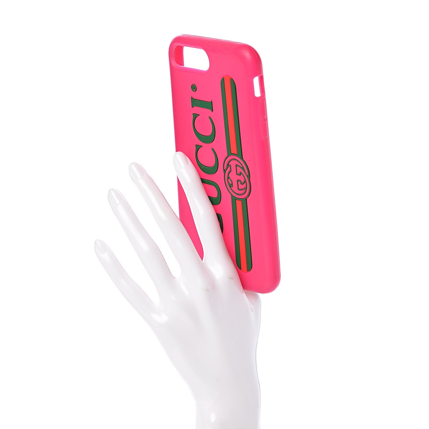 Gucci Rubber Print iPhone 7/8 Plus Case Pink 2 of 6