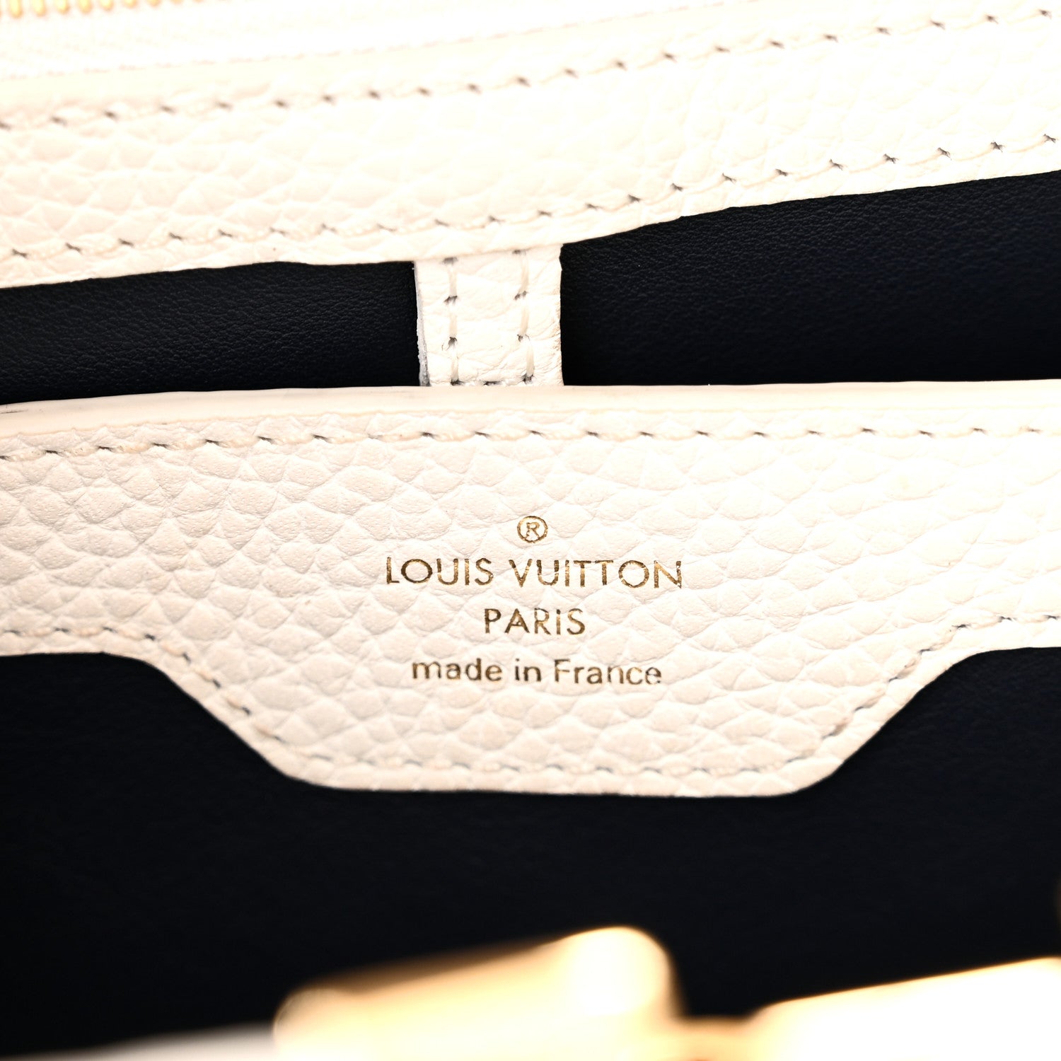 Louis Vuitton Taurillon Capucines PM Blue Marine 6 of 9