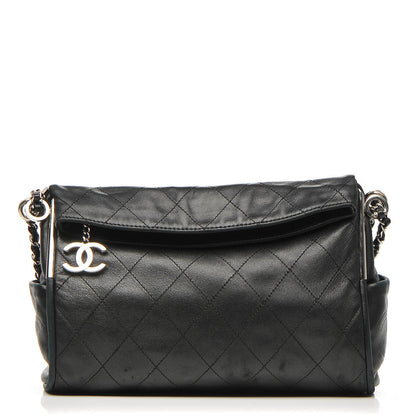 Chanel Lambskin Stitched Medium Ultimate Soft Tote Black 1 of 7