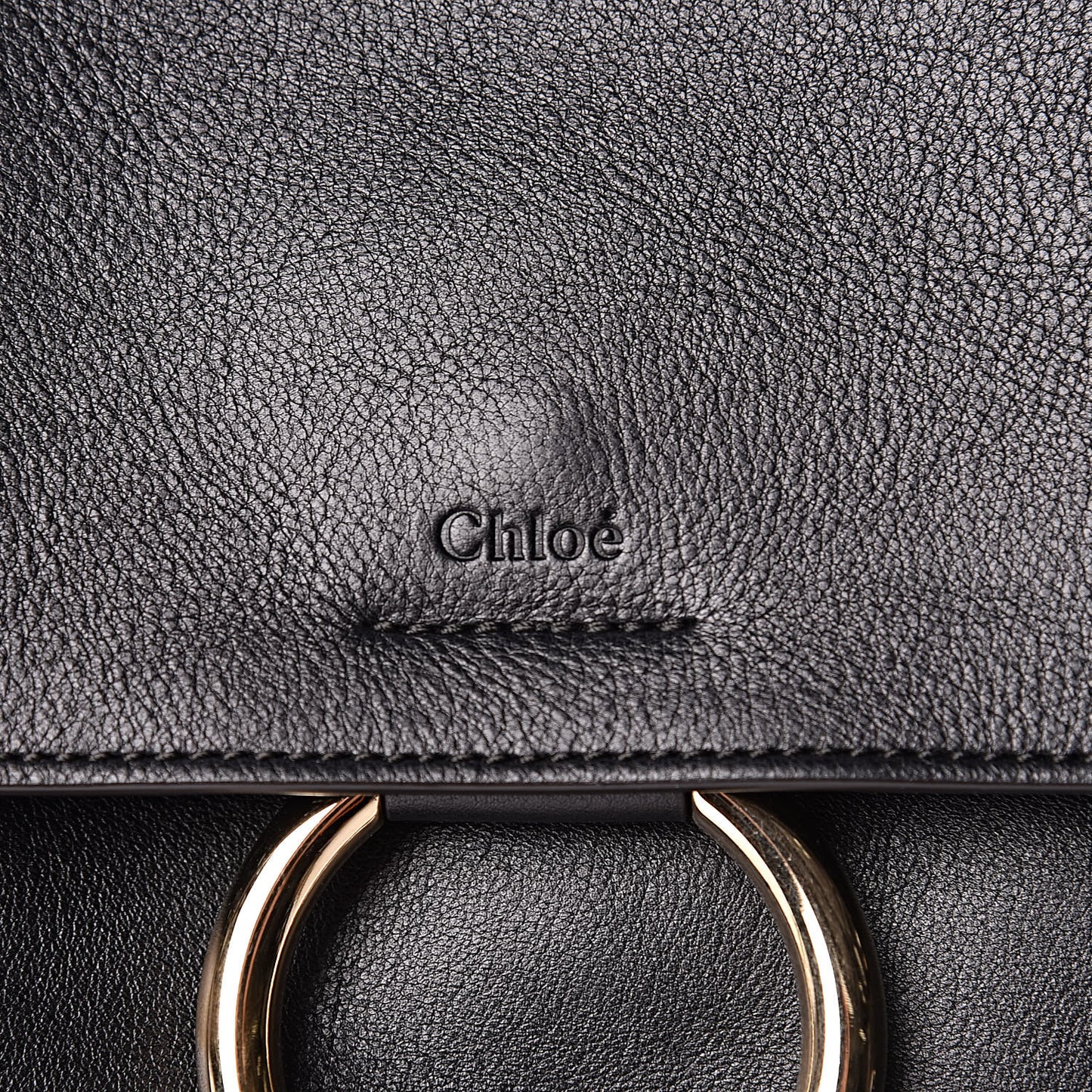 Calfskin Medium Faye Day Shoulder Bag Black
