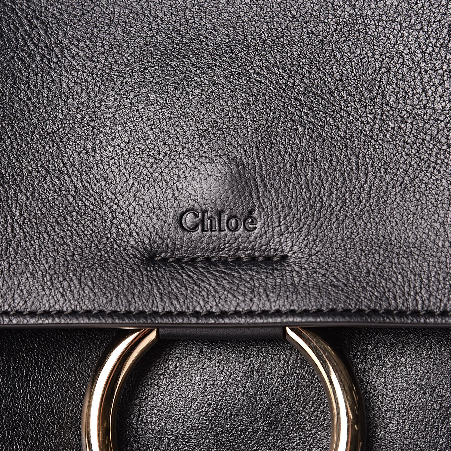 Chloe Calfskin Medium Faye Day Shoulder Bag Black 7 of 10